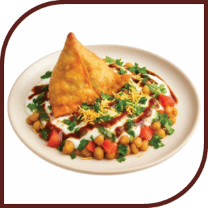 Samosa Chaat (1 pcs)